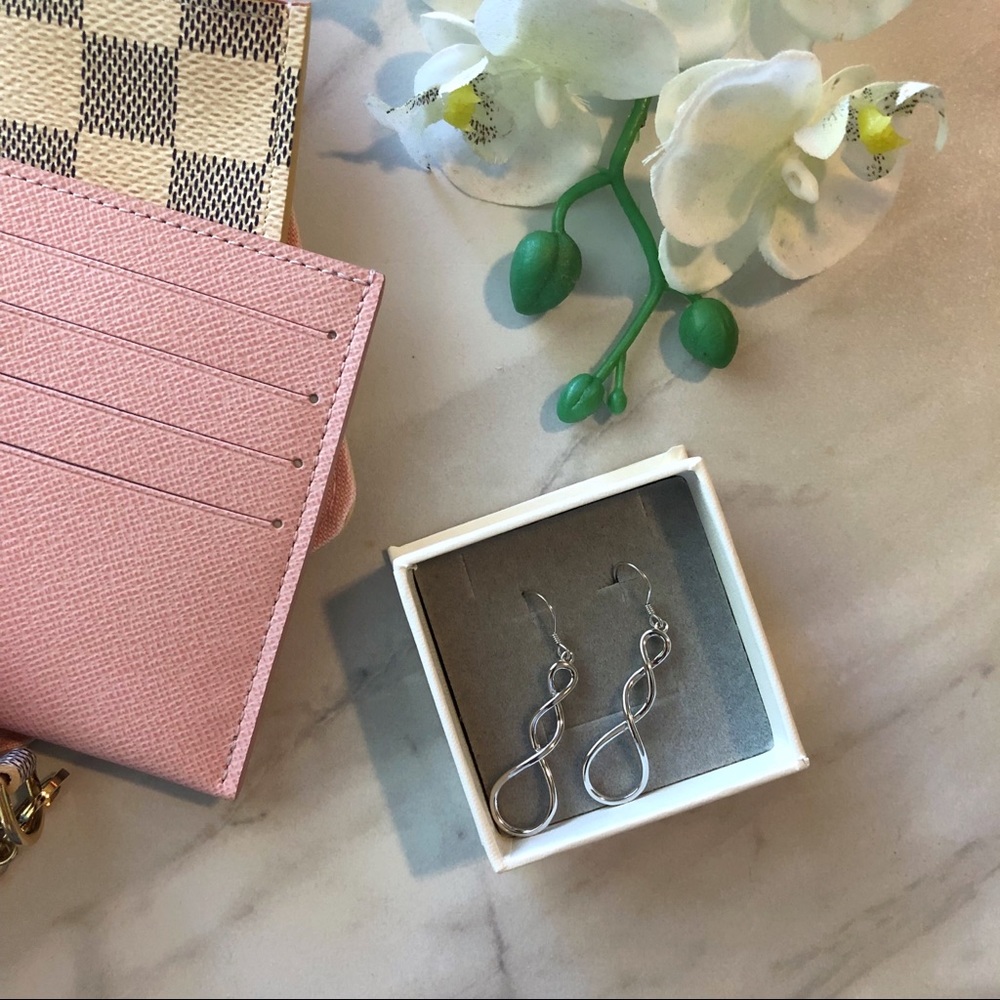 NIB YFN | Sterling Silver Infinity Drop Earrings